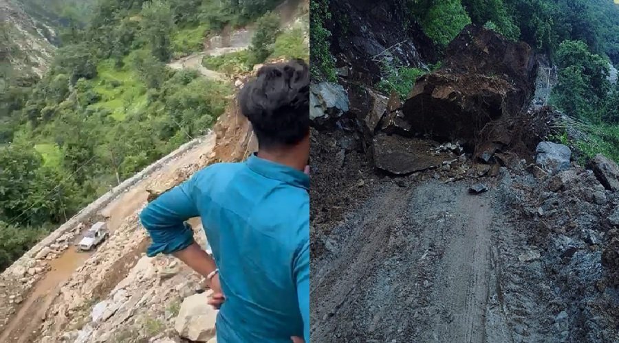 उत्तरकाशी में बारिश का असर जारी, गंगोत्री हाईवे समेत कई मार्ग भूस्खलन से बाधित